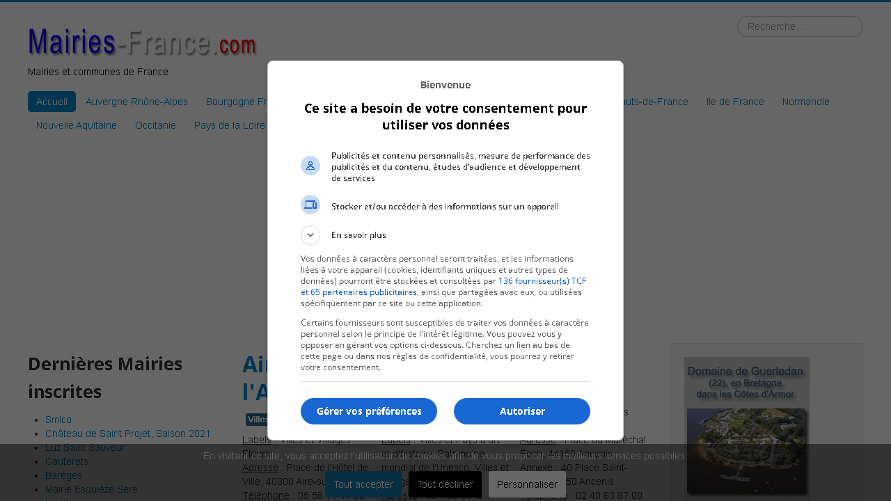 Capture d'écran de http://www.mairies-france.com/